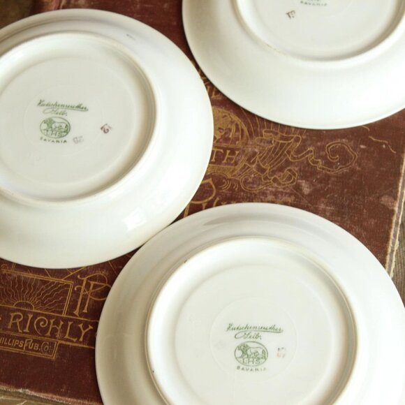 Vintage 1920s 1930s Tea Saucer, Hutschenreuther Selb China Plate, Bavaria - Picture 10 of 10